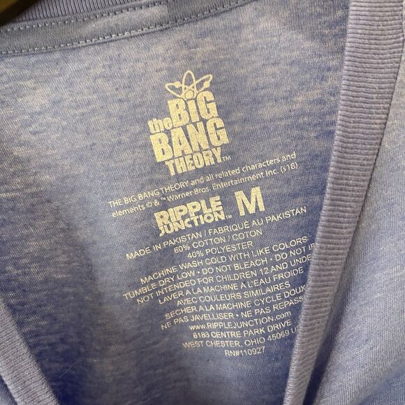 Ripple Junction The Big Bang Theory Bazinga Blue Graphic Tee Shirt Mens Size M - Picture 4 of 6